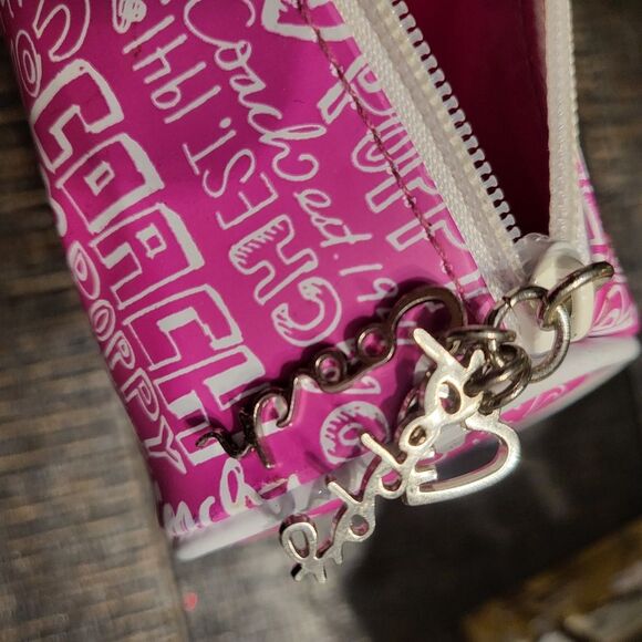 Coach Poppy Flower Tootsie Roll Makeup Case Pencil Holder Collectors Piece - Picture 8 of 9